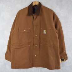 画像1: 70's Carhartt プリントタグ ブランケット付きダックジャケット DEADSTOCK 44 (1)