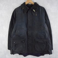 画像1: 90's Barbour ENGLAND製 "BEDALE" 3ワラント 濃紺 (1)