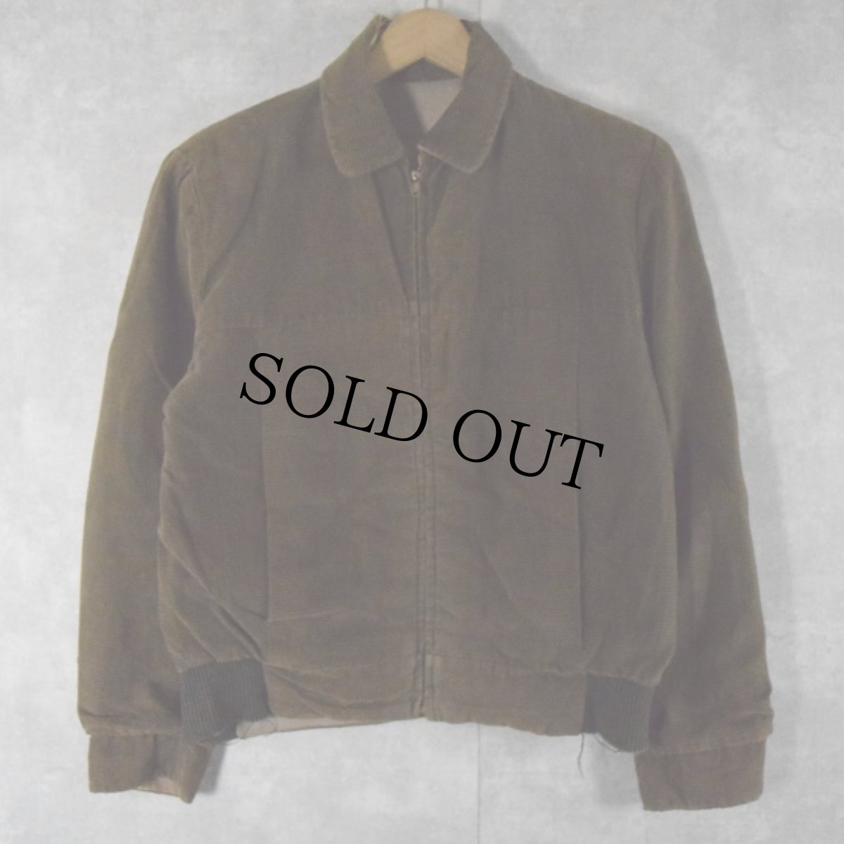 画像2: 50's リバーシブル コーデュロイ×レーヨンギャバジンジャケット (2)