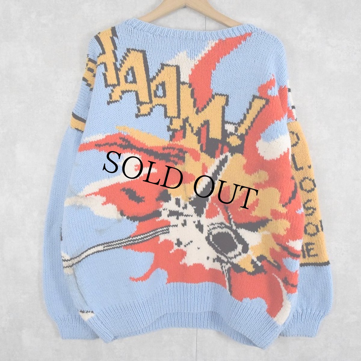 画像2: リキテンシュタイン 柄編みニットセーター (2)