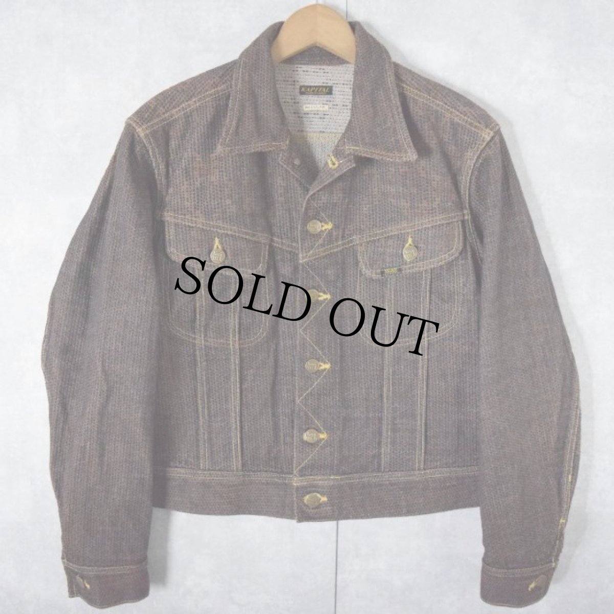 画像2: KAPITAL 柿渋染め センチュリーデニム ジャケット&パンツ SETUP (2)