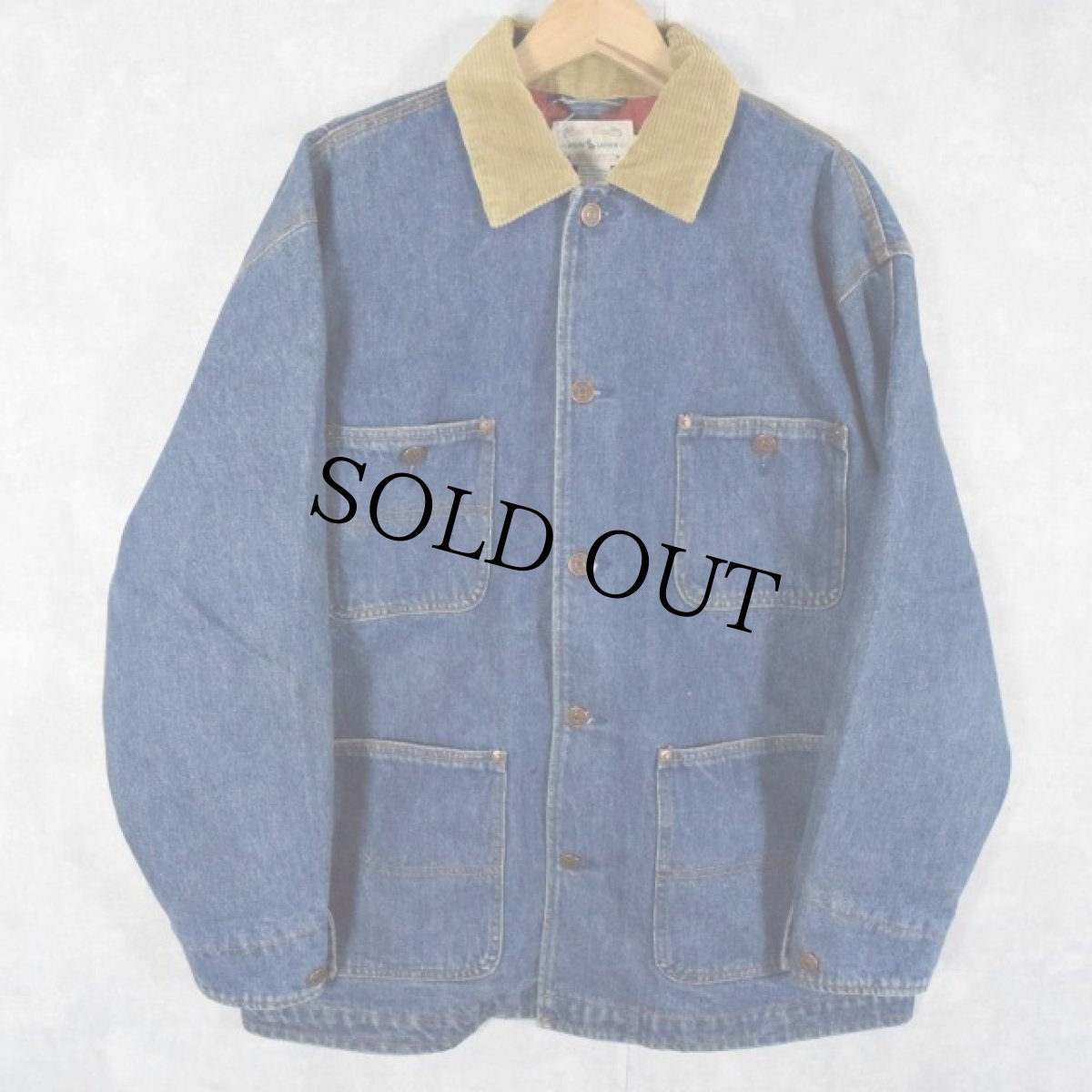 画像1: 80's RALPH LAUREN デニムカバーオール L (1)