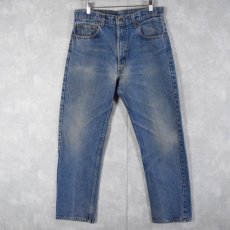 画像1: 90's Levi's 505 USA製 "ブランクタブ" デニムパンツ W32 (1)