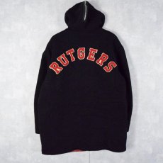 画像2: 50's ALDEN "RUTGERS" ラビットフード ウールベンチジャケット L (2)