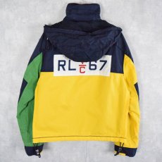 画像1: Ralph Lauren "YACHT CLUB RL-67" コットンナイロン セーリングジャケット L (1)