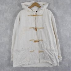 画像1: 90's POLO Ralph Lauren USA製 コットンツイル ダッフルコート XL (1)