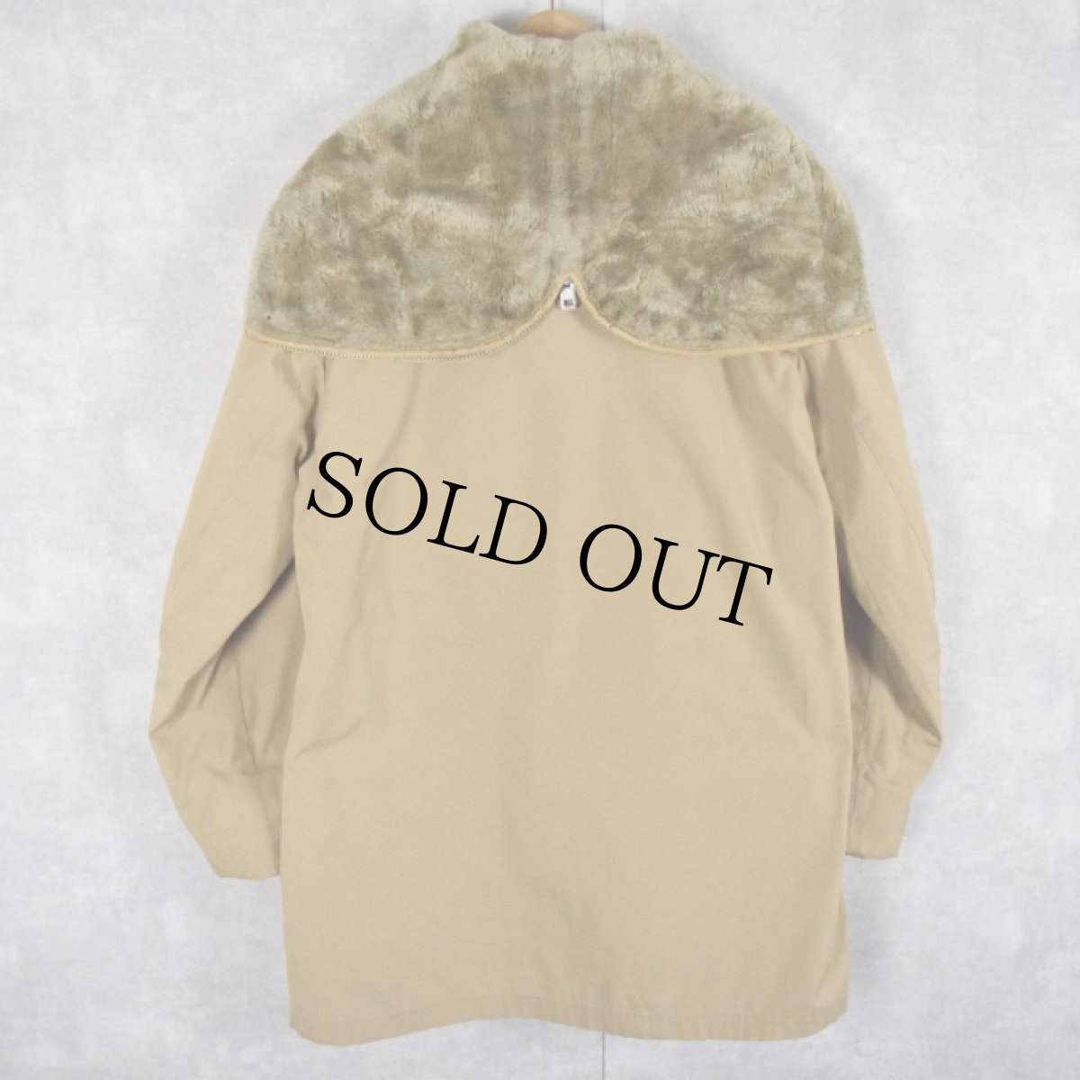 画像2: 70〜80's Mighty Mac USA製 裏ボア ラビットフードハーフジャケット (2)