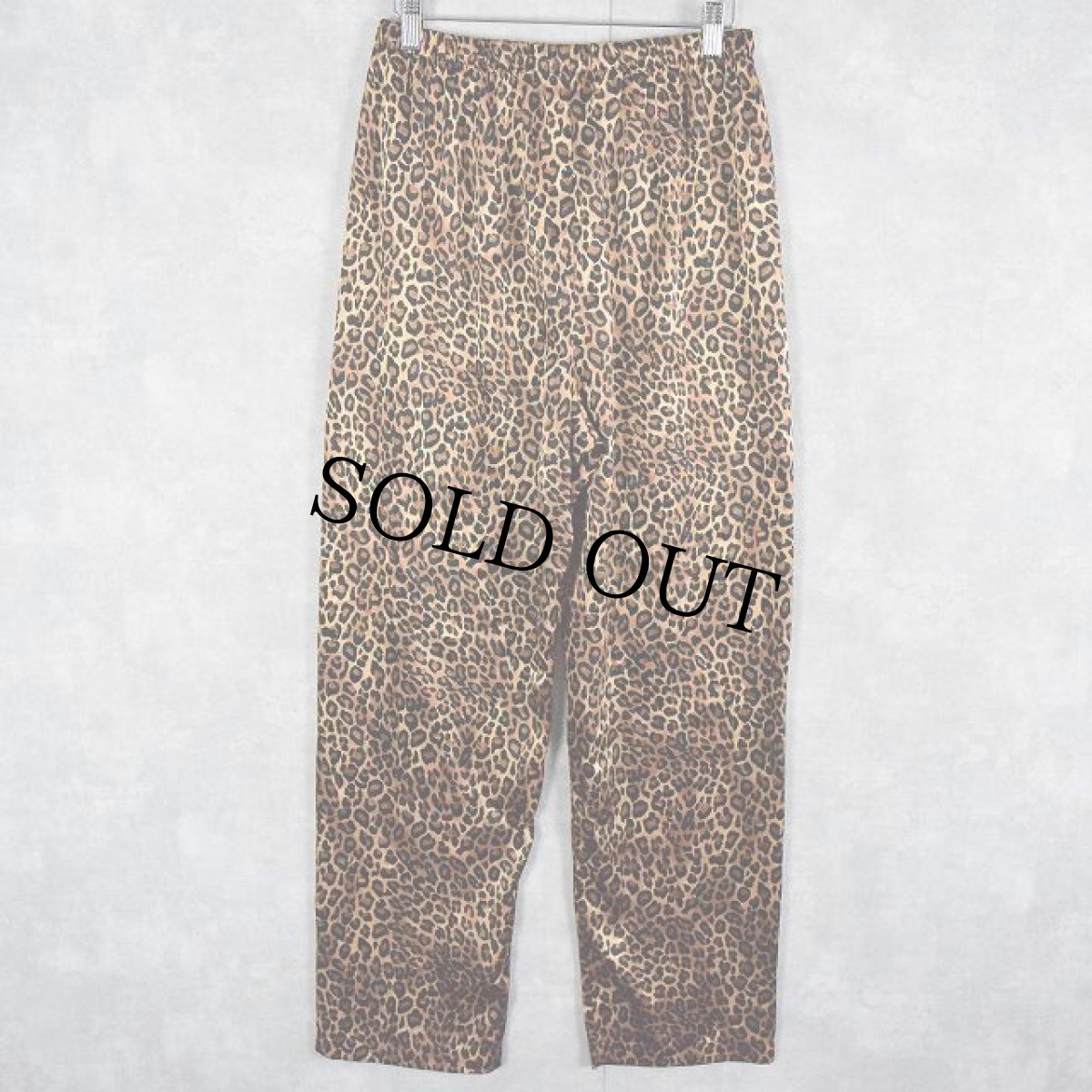 画像3: 90's〜 レオパード柄 パジャマシャツ/イージーパンツ SETUP S (3)