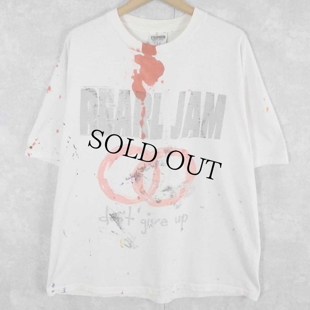 画像1: 90's PEARL JAM "DON'T GIVE UP" European Summer Tour ロックバンドTシャツ XL (1)