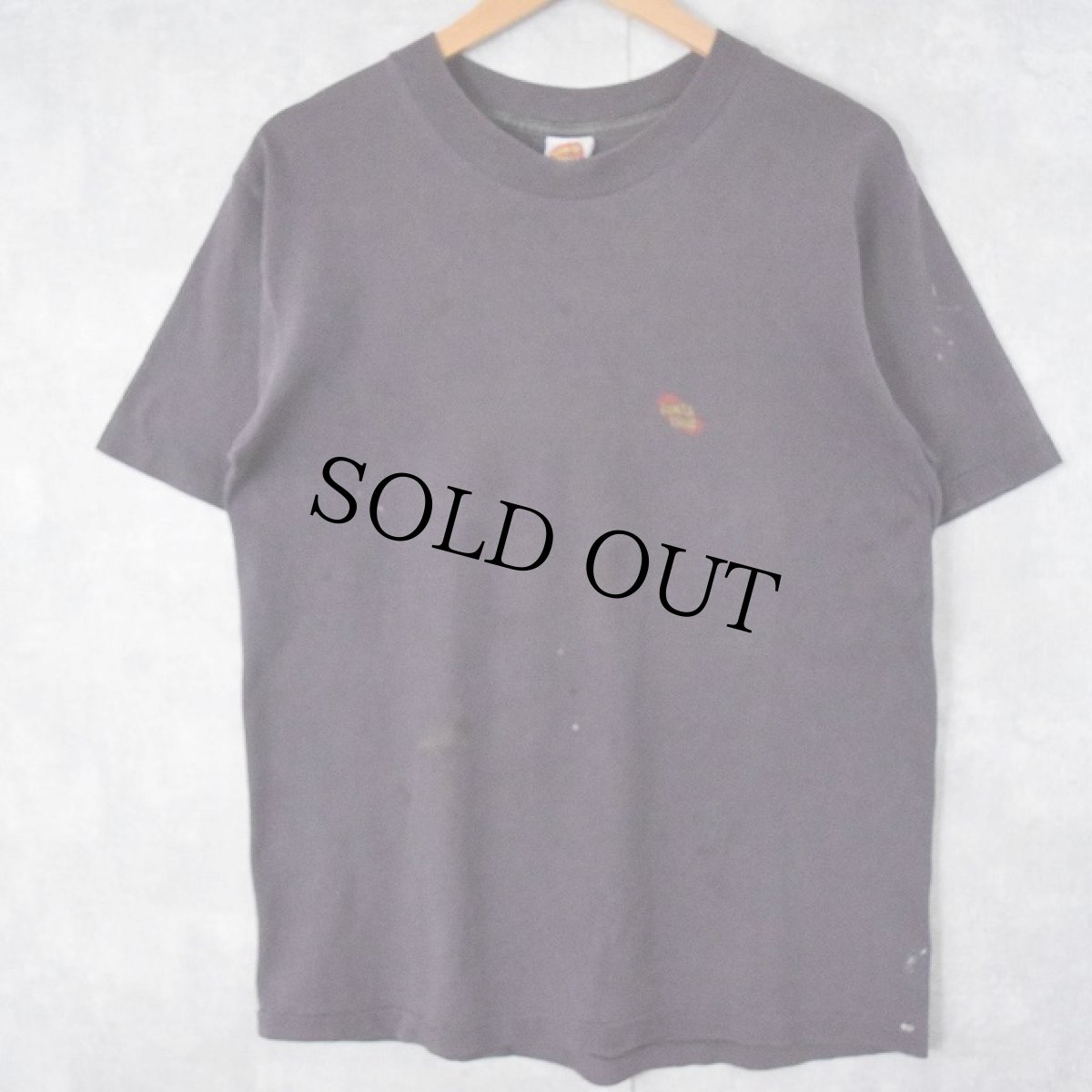 画像2: 80's SANTA CRUZ "CREEP" USA製 スカルイラストTシャツ L (2)