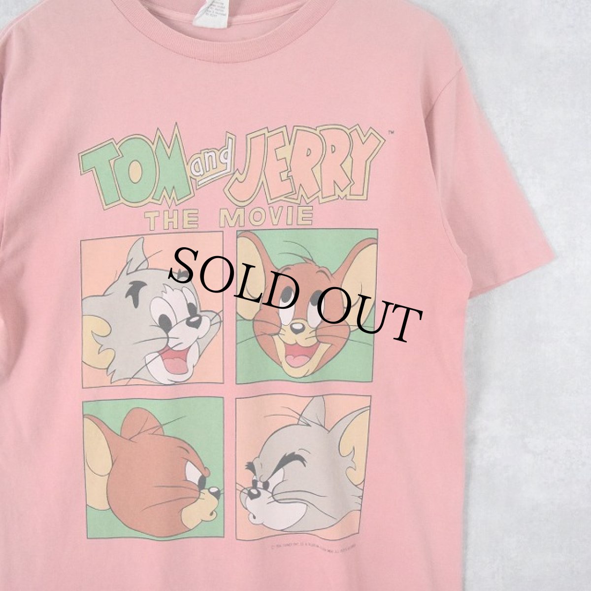 画像1: 1994 TOM AND JERRY THE MOVIE キャラクタープリントTシャツ L (1)