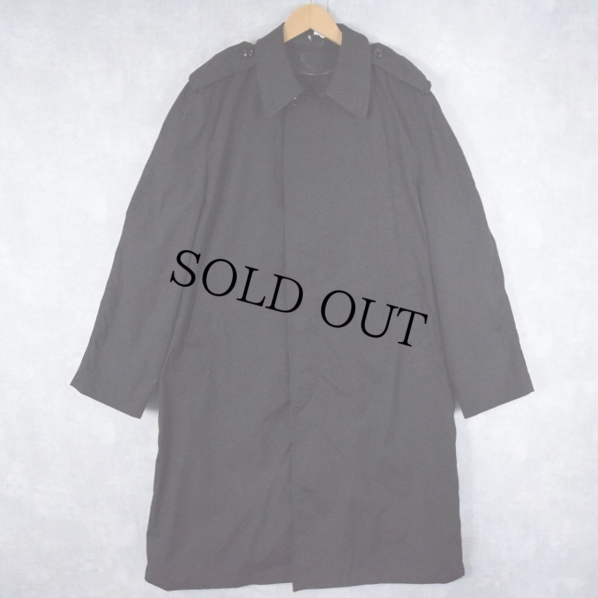 画像1: 80's U.S.AIR FORCE ALL WEATHER COAT BLACK 38R (1)