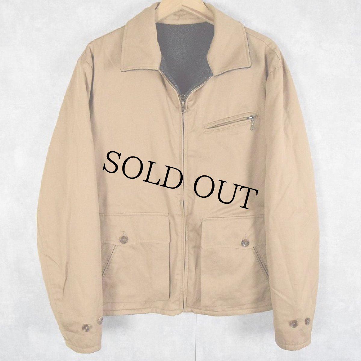 画像2: POLO Ralph Lauren リバーシブル ツイード×コットンジャケット M (2)