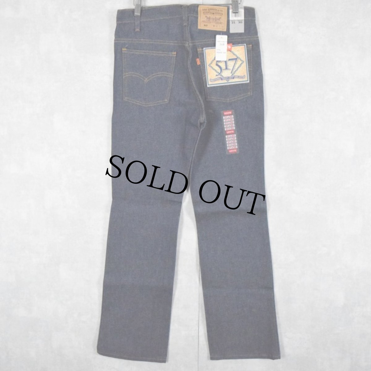 画像1: 90's Levi's 517-0217 USA製 デニムパンツ フラッシャー付きDEADSTOCK W31 (1)