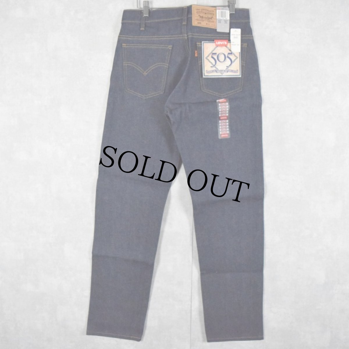 画像1: 90's Levi's 505 USA製 デニムパンツ フラッシャー付きDEADSTOCK W31 (1)