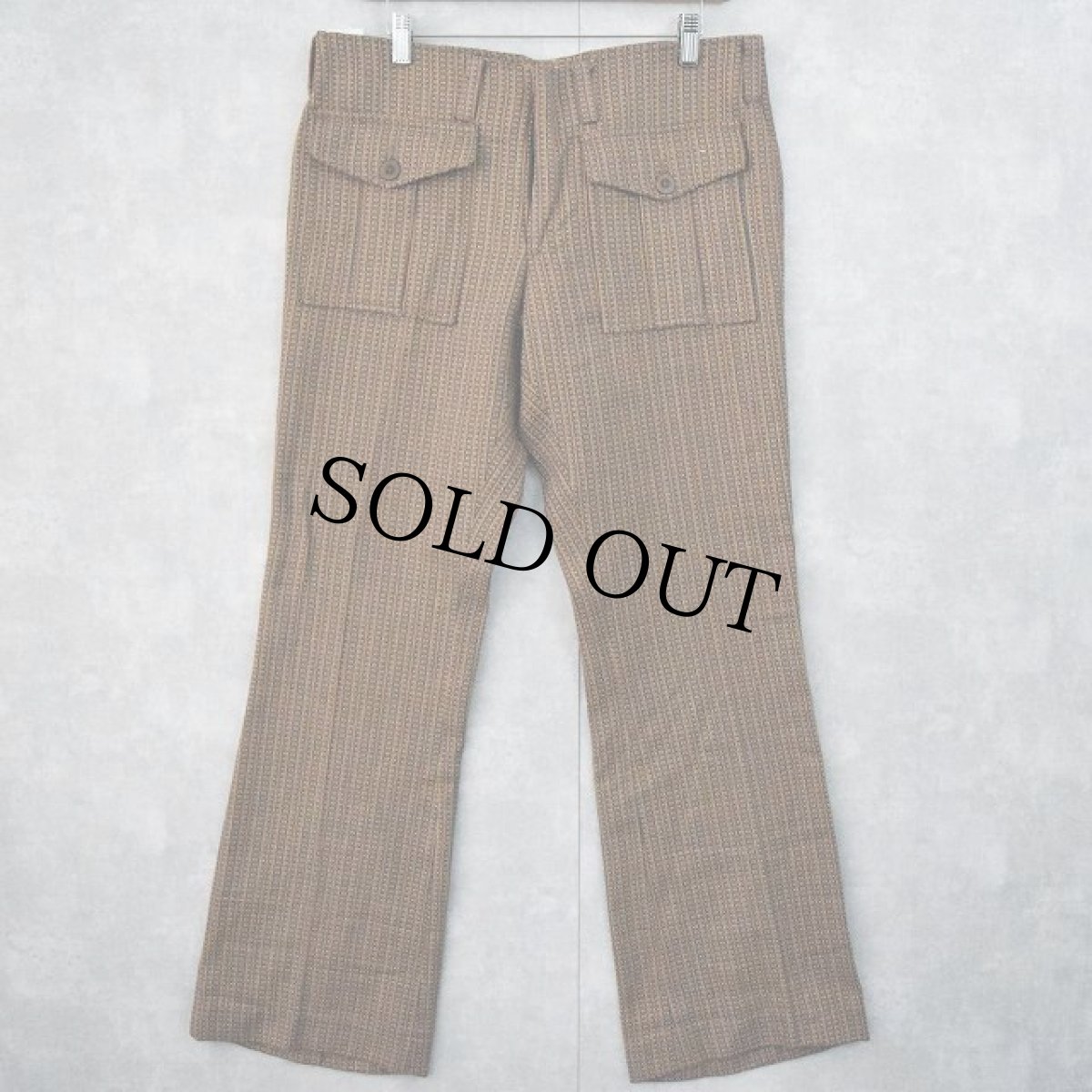 画像1: 70's Levi's STA-PREST SLACKS ブッシュパンツ W35 (1)