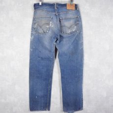 画像2: 60's〜70's LEVI'S 501 BIGE デニムパンツ W33 (2)