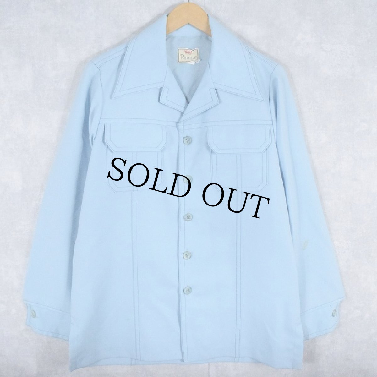 画像2: 70's Levi's "Panatela" ポリエステルジャケット/フレアパンツ SETUP L (2)