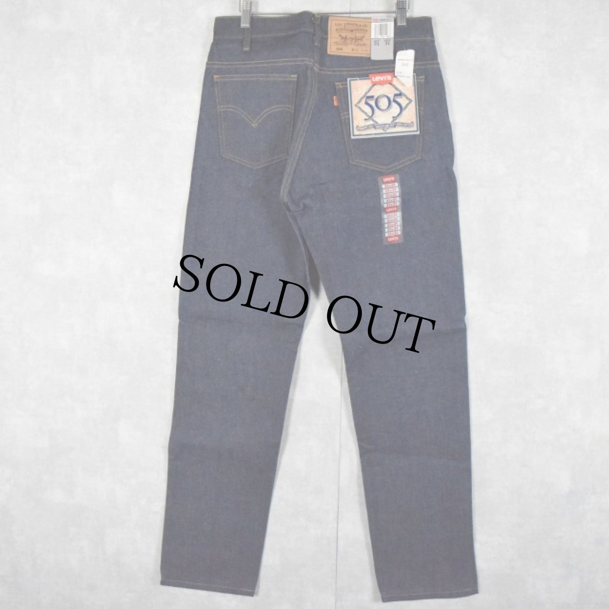 画像1: 90's Levi's 505 USA製 デニムパンツ フラッシャー付きDEADSTOCK W31 (1)