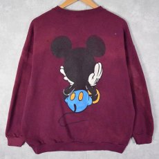 画像2: 90's MICKEY&CO. 青パンミッキー プリントスウェット (2)