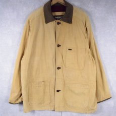 画像1: Timberland レザーハンティングジャケット XL (1)