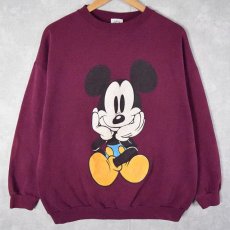 画像1: 90's MICKEY&CO. 青パンミッキー プリントスウェット (1)