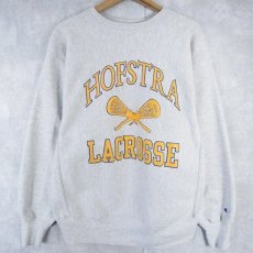 画像1: 90's Champion REVERSE WEAVE USA製 "HOFSTRA LACROSSE" プリントスウェット XL (1)