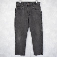 画像1: 90's Levi's 505 USA製 ブラックデニムパンツ W32 (1)