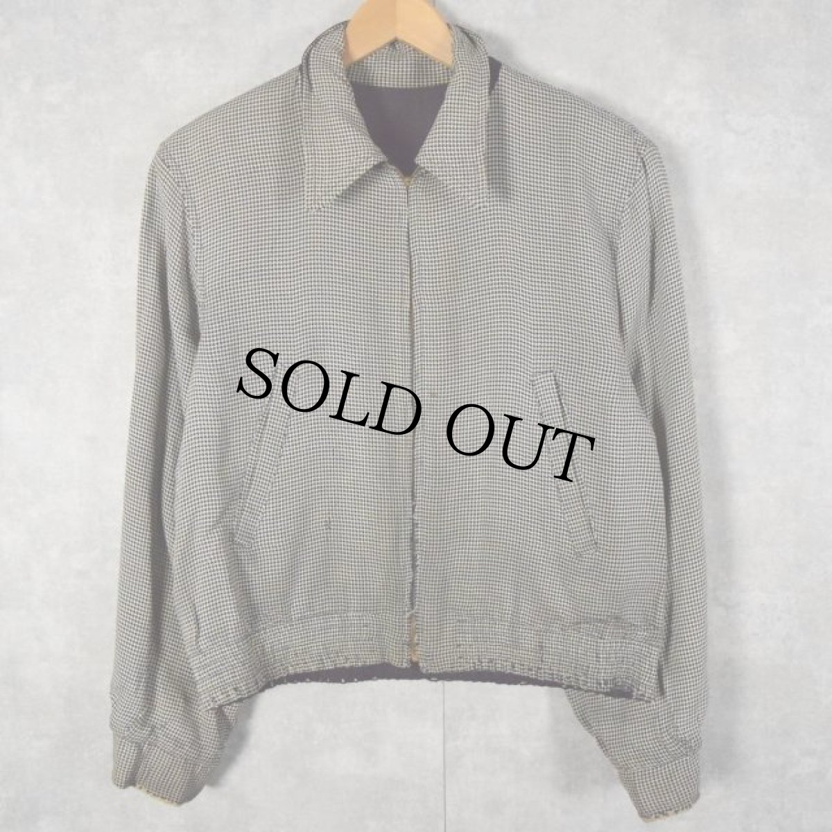 画像2: 50〜60's WINDBREAKER リバーシブル ギャバジンジャケット (2)