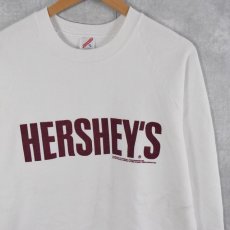 画像1: 90's HERSHEY'S USA製 プリントスウェット XL (1)