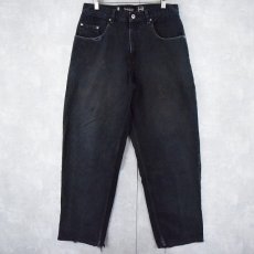 画像1: 90's Levi's SILVER TAB "BAGGY" ブラックデニム W32 (1)