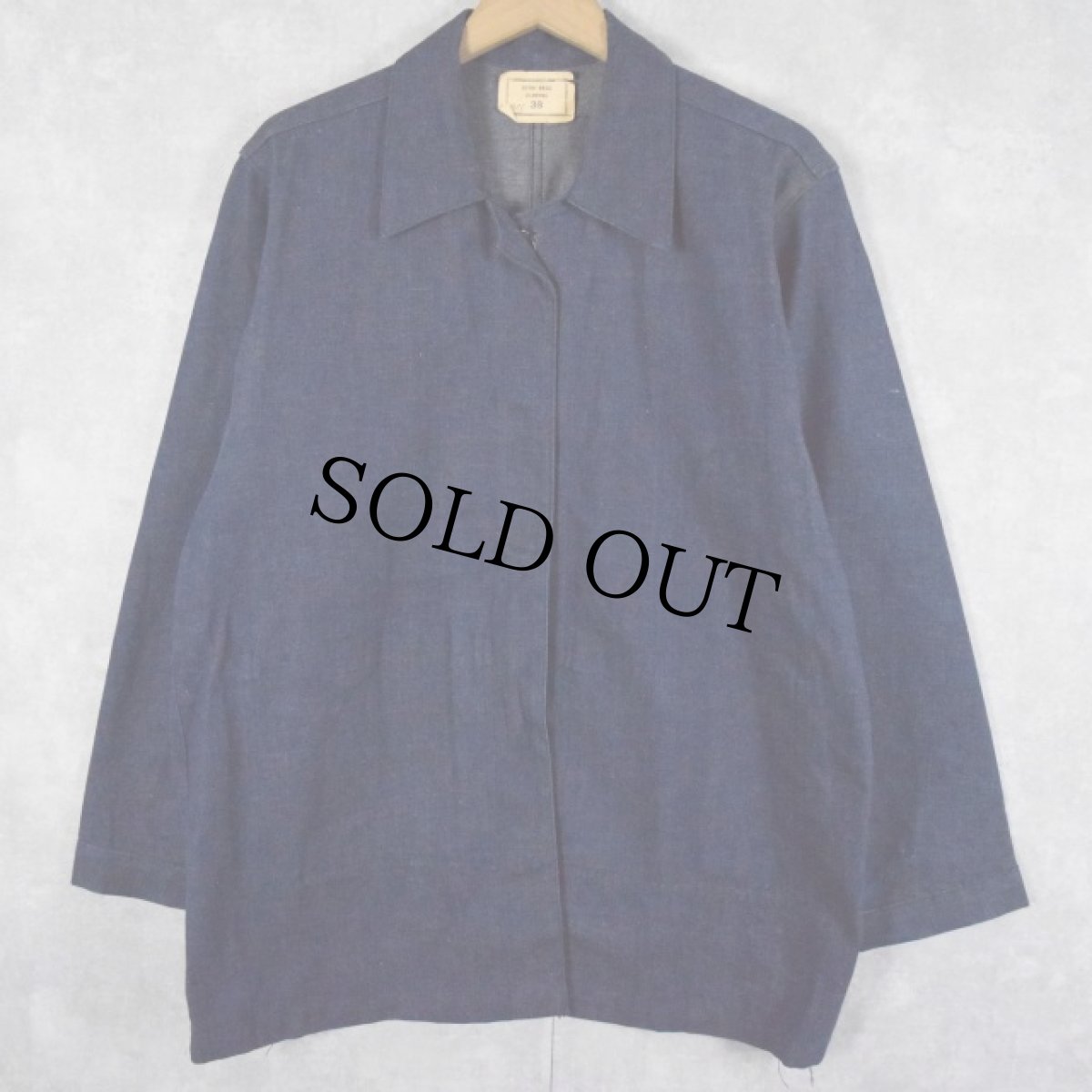 画像1: VINTAGE "GOHN BROS.CLOTHES" アーミッシュデニム ワークジャケット 38 (1)