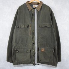 画像1: 90's Carhartt ブランケットライナー リフレクター ダックカバーオール (1)