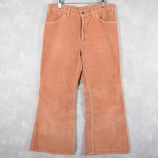 画像1: 70's Levi's ブーツカット ベロアコーデュロイパンツ W33 (1)