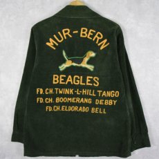 画像1: 60's "MUR-BERN BEAGLES" 刺繍コーデュロイジャケット (1)