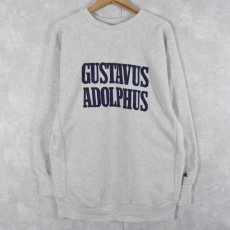 画像1: 90's Champion REVERSE WEAVE USA製 "GUSTAVUS ADOLPHUS" プリントスウェット XXL (1)