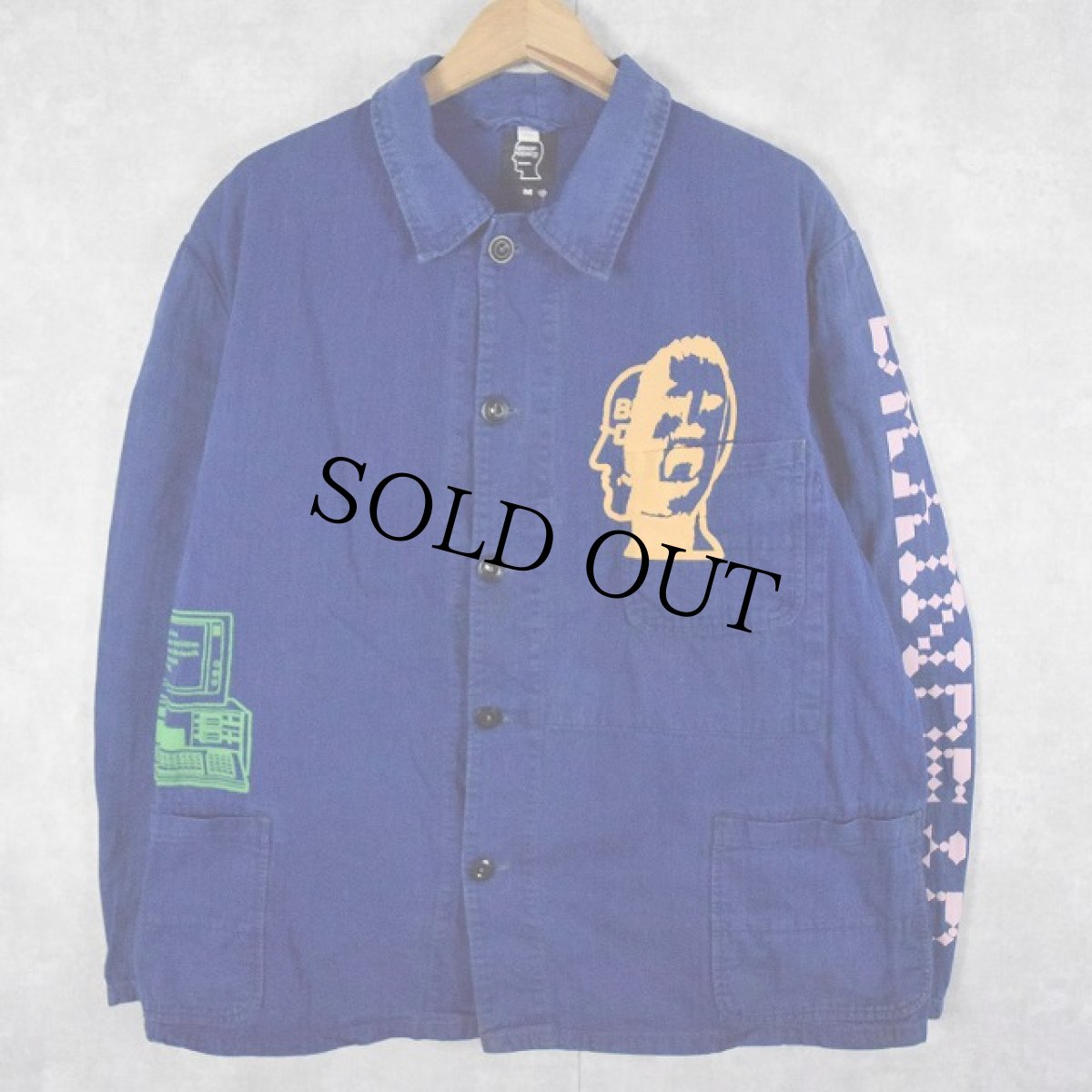 画像2: BRAIN DEAD リメイクカバーオール M (2)