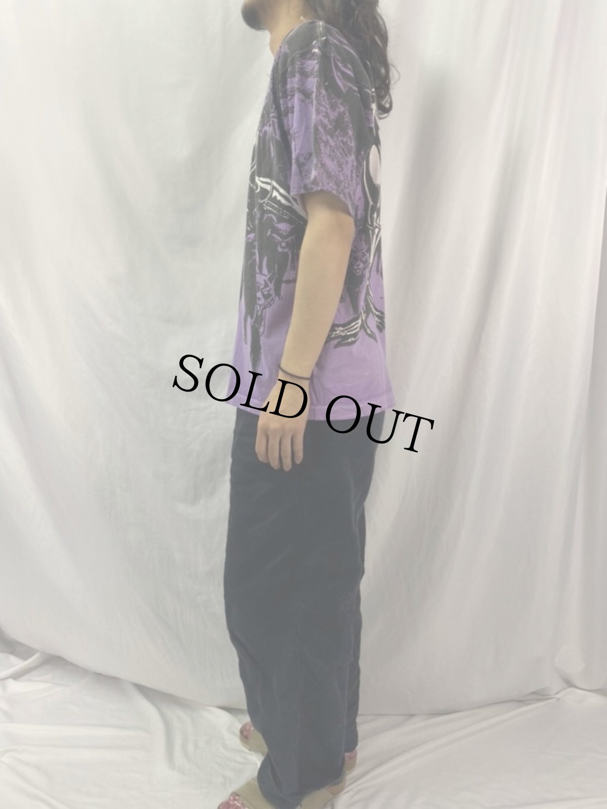 画像3: 90's BATMAN "CATWOMAN" キャラクター 大判プリントTシャツ XL (3)