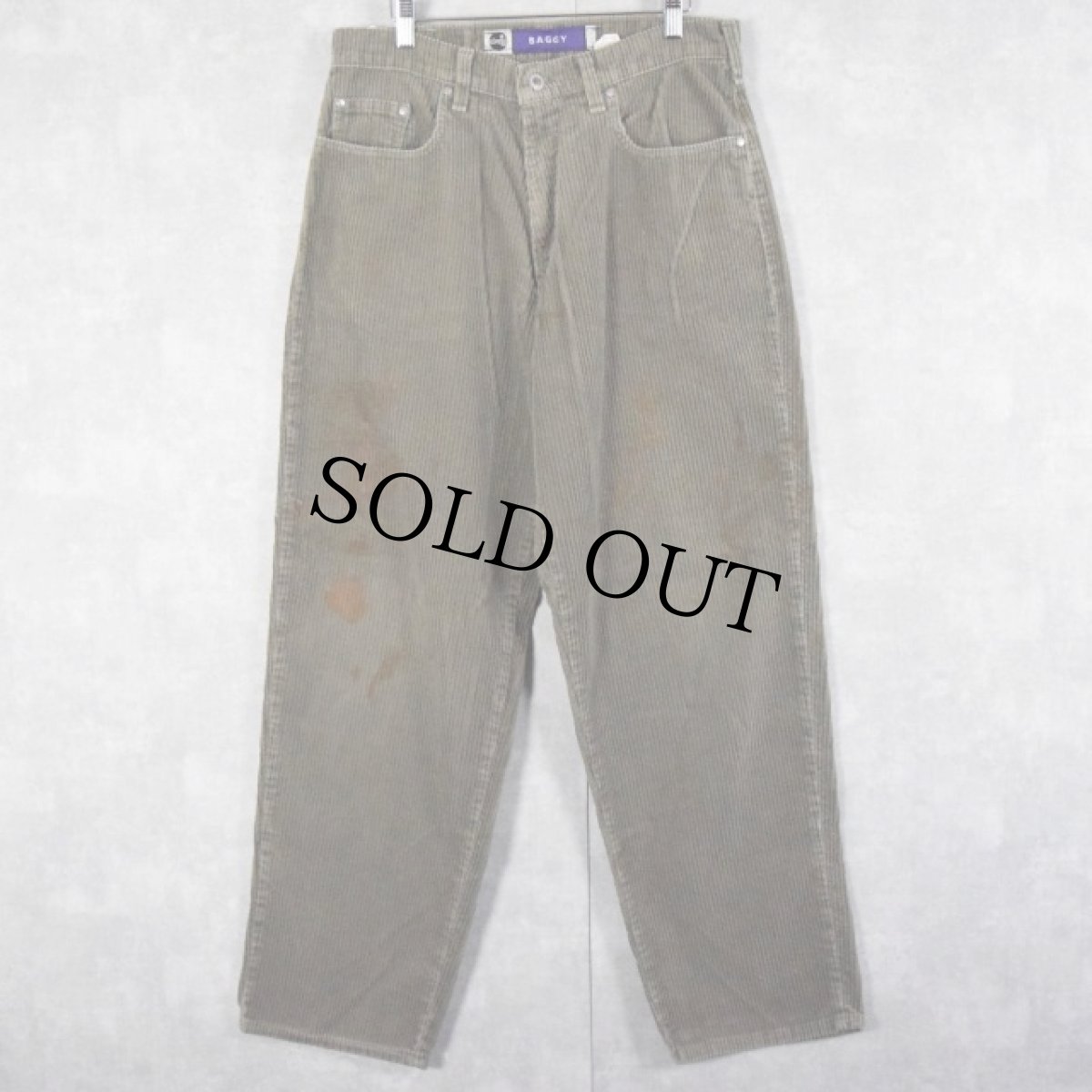 画像1: 90's Levi's SILVER TAB "BAGGY" 太畝コーデュロイパンツ W34 (1)