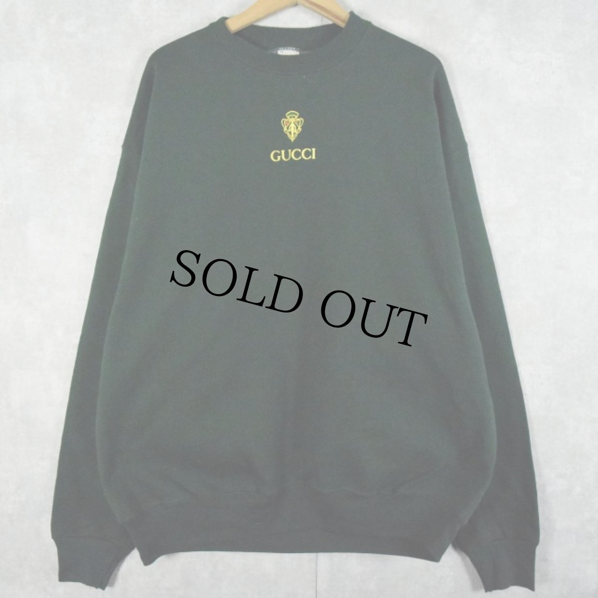 画像2: 90's USA製 ブート GUCCI ロゴプリントスウェット XL (2)