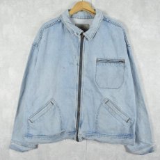 画像1: 90's〜 Levi's SILVER TAB デニムジップジャケット XL (1)