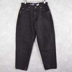 画像1: 90's Levi's SILVER TAB USA製 "BAGGY" ブラックデニムパンツ W30 (1)