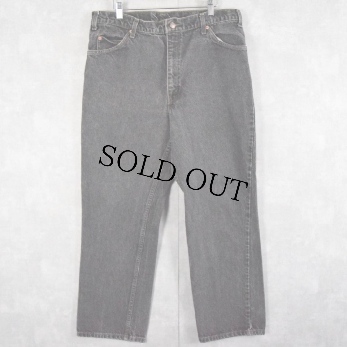 画像1: 90's Levi's 517 USA製 ブラックデニムパンツ W35 (1)