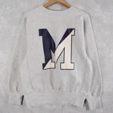 画像1: 90's Champion REVERSE WEAVE USA製 バックプリント "MAINE SOCCER" M (1)