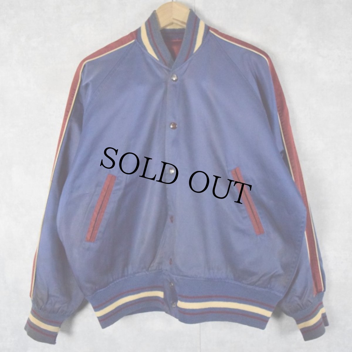 画像3: 50's Tackle Twill "U.S. ARMED FORCES SOCCER TEAM" パッチ付き リバーシブル レーヨンスポーツジャケット size42 (3)