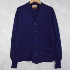 画像1: 50's Allion Award Sweater ウールニットカーディガン (1)