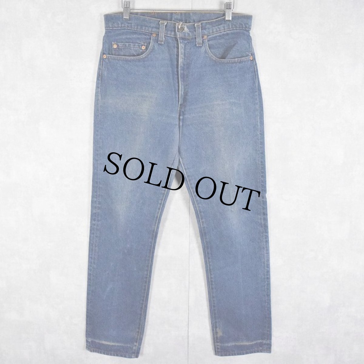 画像1: 80's Levi's 505 "内股シングル" デニムパンツ W32 (1)