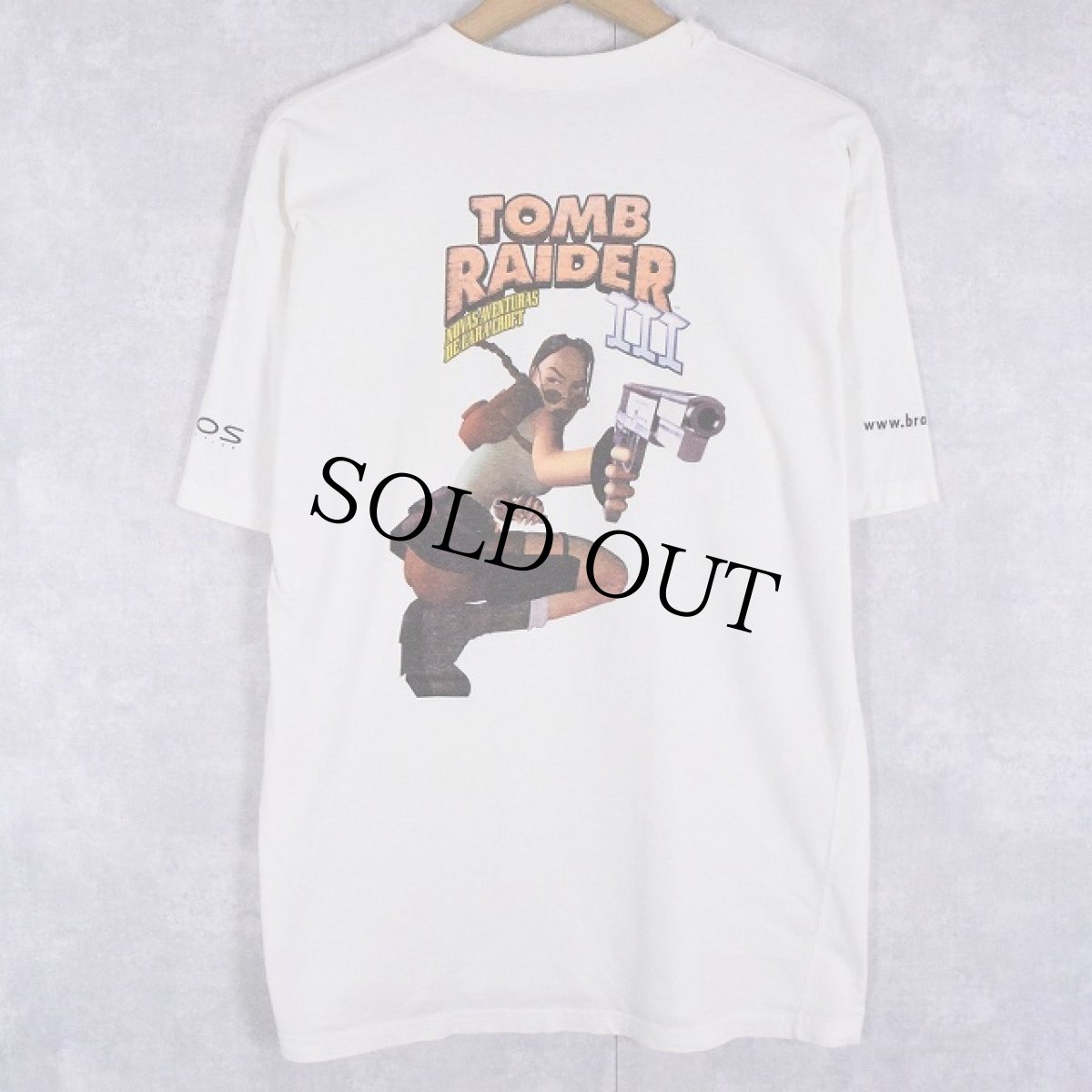 画像2: 90's TOMB RAIDER III ゲームプリントTシャツ (2)