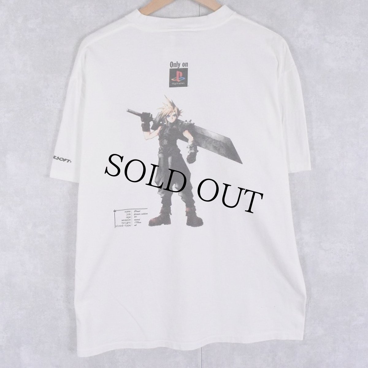 画像2: 90's FINAL FANTASY VII ゲームプリントTシャツ XL (2)