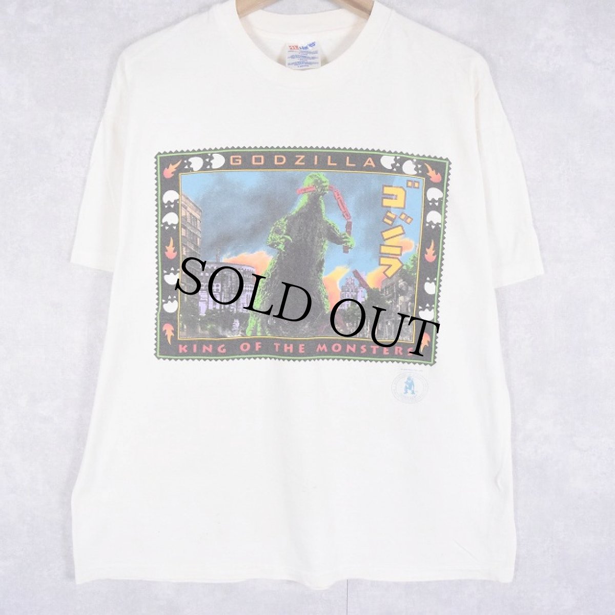 画像2: 90's GODZILLA SF映画プリントTシャツ XL (2)